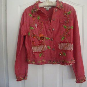 Embellished red Medium Jacket